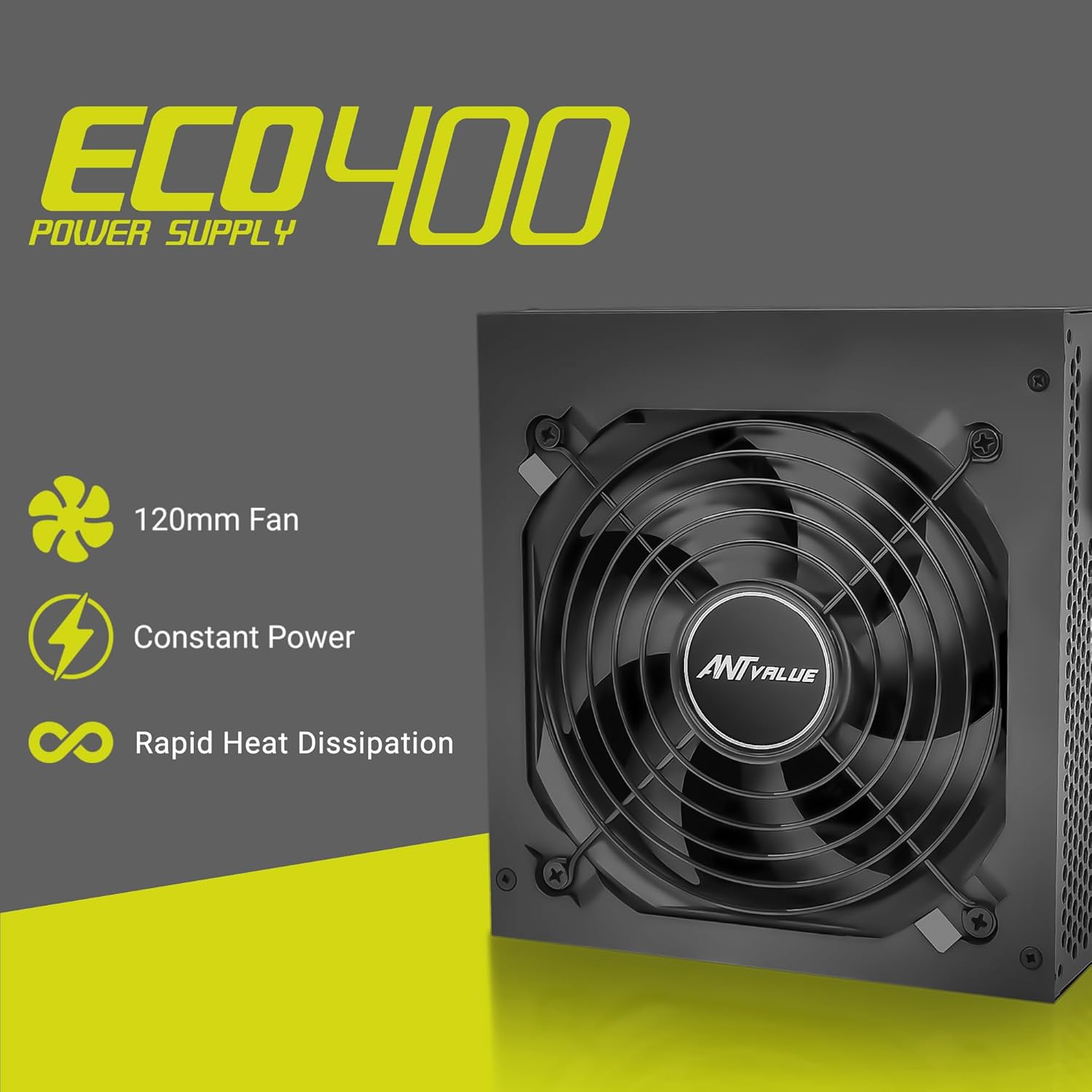 ANT VALUE POWER SUPPLY BLACK - ECO400 - Pakshal Impex
