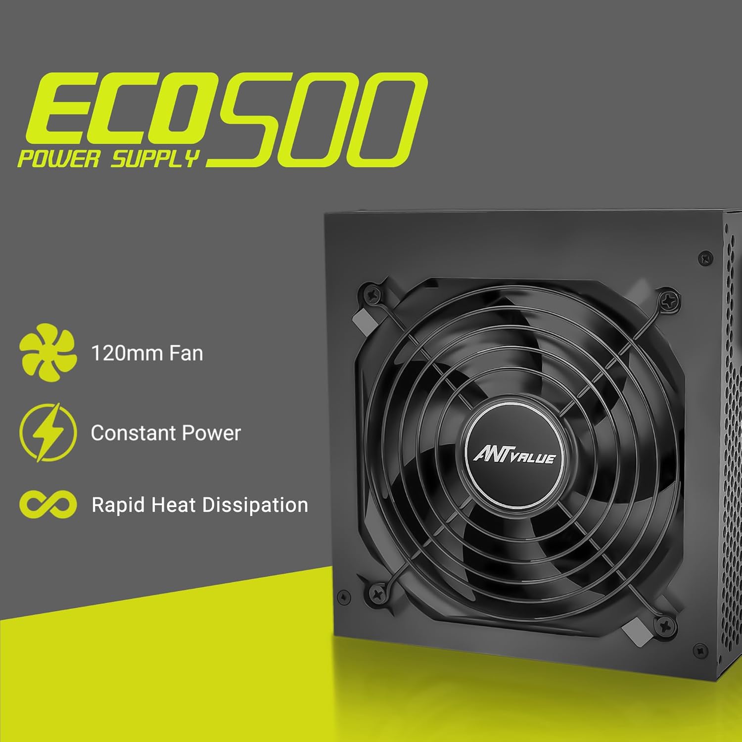 ANT VALUE POWER SUPPLY BLACK - ECO500 - Pakshal Impex