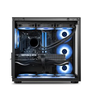 Ant Esports Chassis Crystal -Black ( Chassis Without PSU )