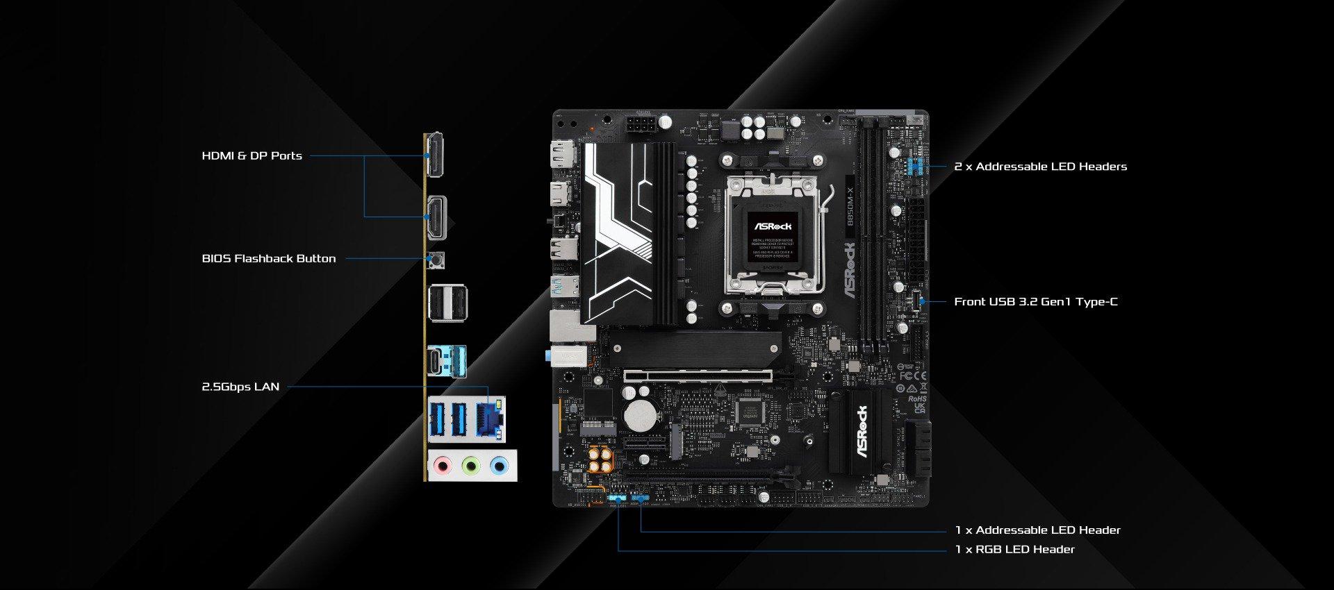 ASROCK B850M-X WiFi