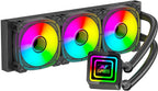 Ant Esports ICE Infinite 360 ARGB 360mm ARGB with Infinity Mirror Liquid AIO Liquid Cooling Cabinet Cooler (Black)