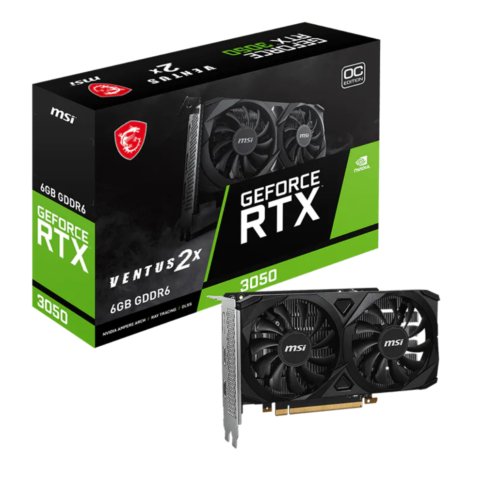GeForce MSI RTX 3050 VENTUS 2X 6G OC