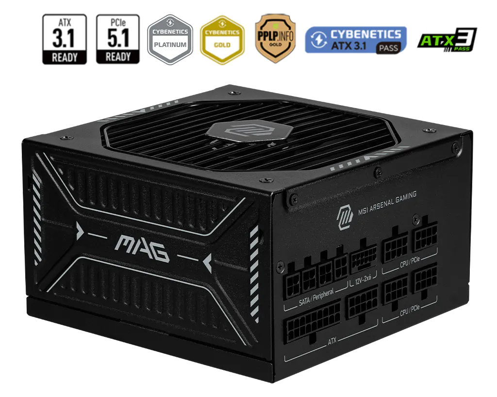 MSI PSU. MAG A1000GLS PCIE5 (R-41204528)