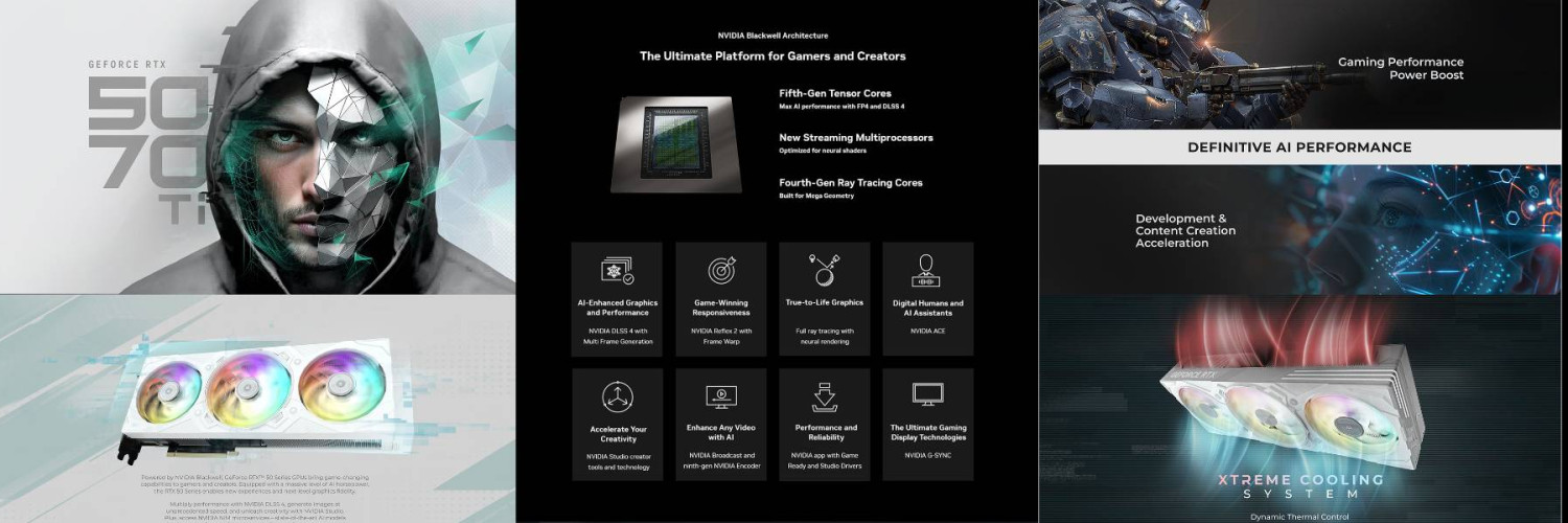 RTX 5070 Ti EX Gamer 1-Click OC White Banner 1