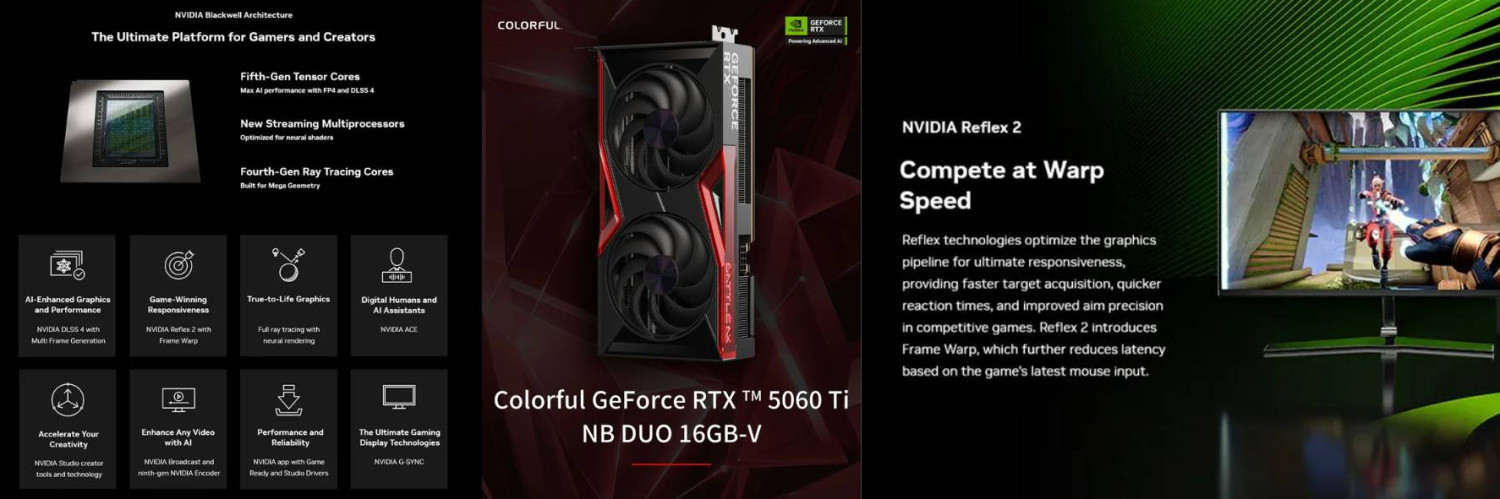 RTX 5060TI 16GB COLORFUL NB DUO Banner 1