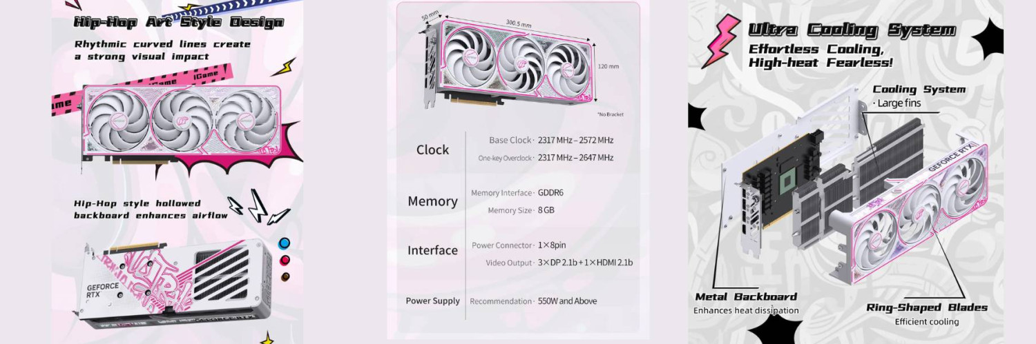 RTX 5050 8GB D7 COLORFUL IGAME ULTRA WHITE OC Banner 2