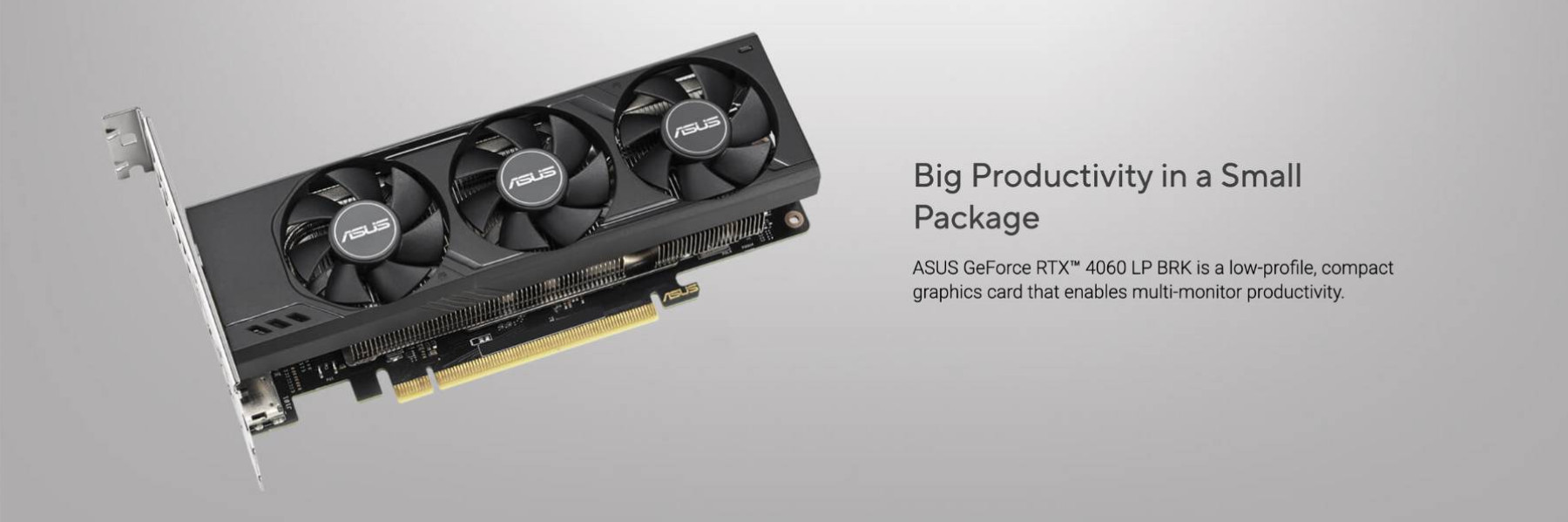 ASUS RTX 4060 8GB LOW PROFILE 