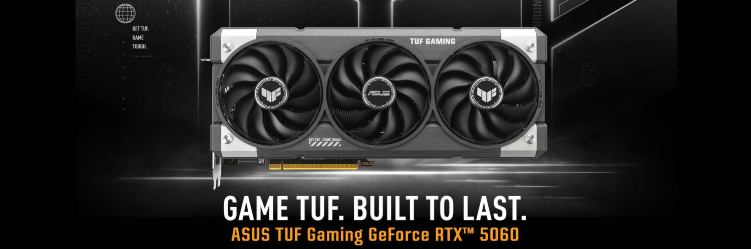 ASUS RTX 5060  8GB TUF OC GAMING Banner 1