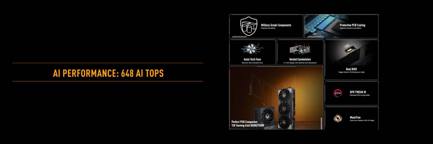 ASUS RTX 5060  8GB TUF OC GAMING Banner 2